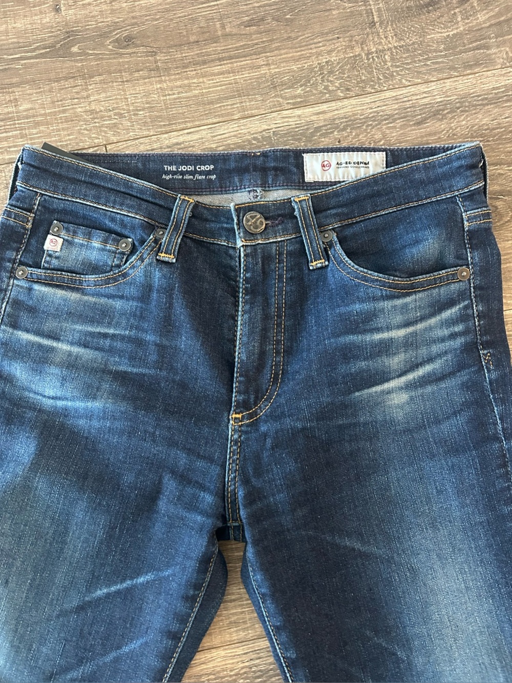 Ag Adriano Goldschmied The Jodi Crop Women’s Dark Blue Jeans